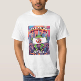 Atlanta Georgia Kikkers Geen Koningen in Amerika T-shirt