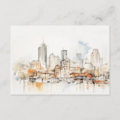 Atlanta Georgia Landschap Huwelijksreceptie Informatiekaartje (Achterkant)