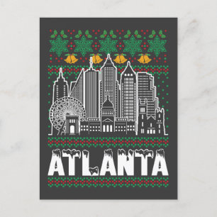 Atlanta Georgia Lelijke Kerstmis Briefkaart