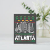 Atlanta Georgia Lelijke Kerstmis Briefkaart (Staand voorkant)