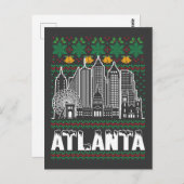 Atlanta Georgia Lelijke Kerstmis Briefkaart (Voorkant / Achterkant)