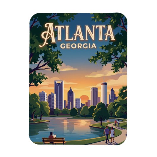 Atlanta Georgia Magneet (Verticaal)