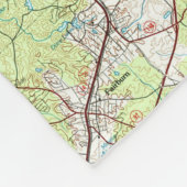 Atlanta Georgia Map (1981) Fleece Deken (Hoek)