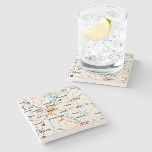 Atlanta, Georgia, Map, Onderzetters (Zijkant)
