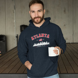 Atlanta Georgia Modern City Skyline Hoodie