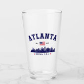 Atlanta Georgia Modern Cityline Glas (Voorkant)
