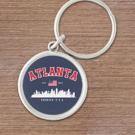 Atlanta Georgia Modern Skyline Sleutelhanger