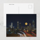 Atlanta, Georgia Nachtelijke Silhouette  Briefkaart (Voorkant / Achterkant)