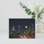 Atlanta, Georgia Nachtelijke Silhouette  Briefkaart (Staand voorkant)