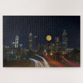 Atlanta, Georgia Nighttime Skyline Legpuzzel (Horizontaal)
