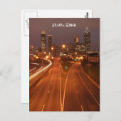 Atlanta Georgia op het Dusk-Briefkaart Briefkaart (Voorkant / Achterkant)