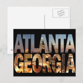 Atlanta Georgia op Twilight Briefkaart (Voorkant / Achterkant)