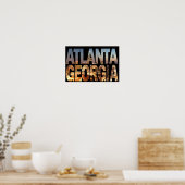 Atlanta Georgia op Twilight Poster (Keuken)