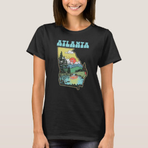 Atlanta Georgia Outdoors Natuur  Staat PRI T-shirt