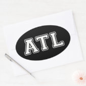 Atlanta Georgia Ovale Sticker (Envelop)
