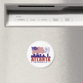 Atlanta Georgia Patriottische magneet (Insitu (Vaatwasser))