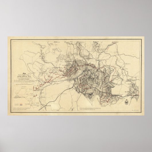 Atlanta, Georgia Poster (Voorkant)