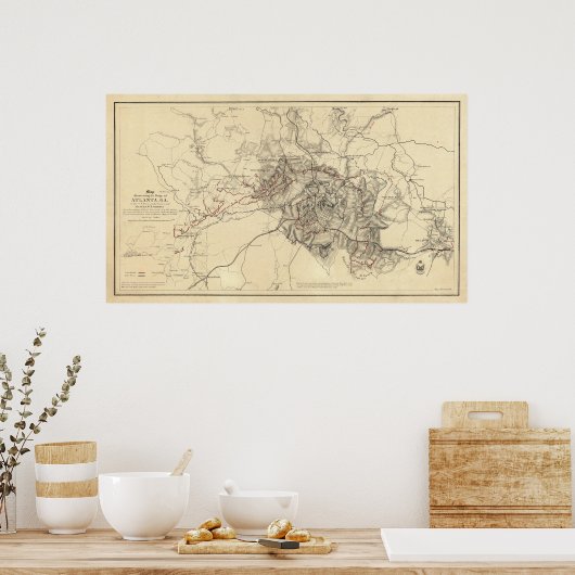 Atlanta, Georgia Poster (Keuken)