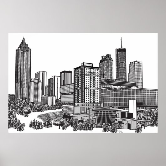 Atlanta Georgia Poster (Voorkant)