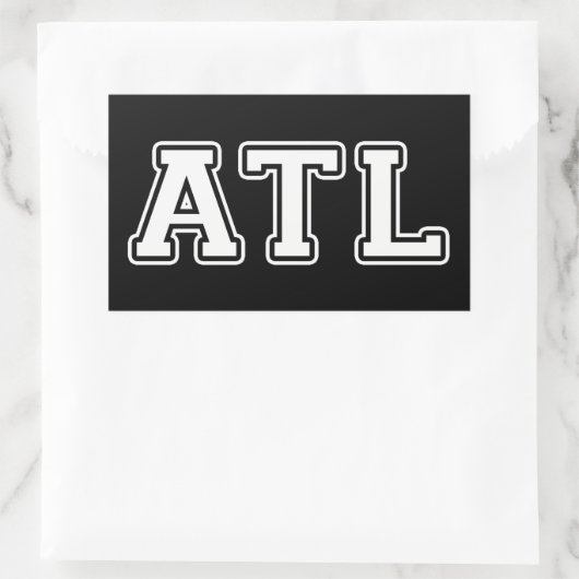 Atlanta Georgia Rechthoekige Sticker (Tas)