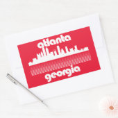 Atlanta Georgia Rechthoekige Sticker (Envelop)