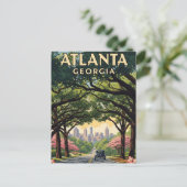 Atlanta Georgia Reizen Briefkaart (Staand voorkant)