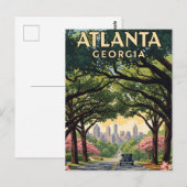 Atlanta Georgia Reizen Briefkaart (Voorkant / Achterkant)