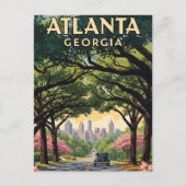 Atlanta Georgia Reizen Briefkaart (Voorkant)