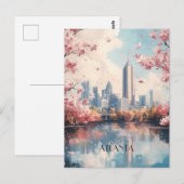 Atlanta Georgia Reizen Briefkaart (Voorkant / Achterkant)