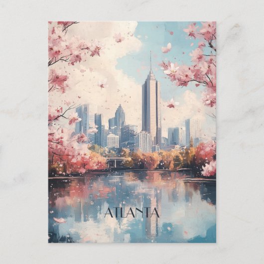 Atlanta Georgia Reizen Briefkaart (Voorkant)