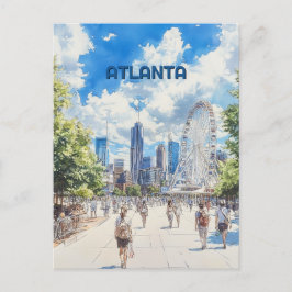 Atlanta Georgia Reizen Briefkaart
