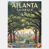 Atlanta Georgia Reizen Magneet (Voorkant)