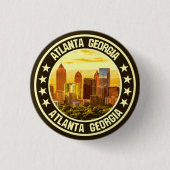 Atlanta Georgia Ronde Button 3,2 Cm (Voorkant)