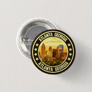 Atlanta Georgia Ronde Button 3,2 Cm