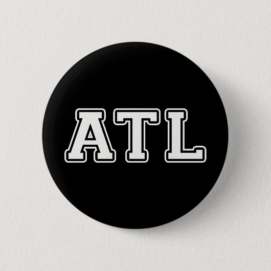 Atlanta Georgia Ronde Button 5,7 Cm (Voorkant)