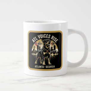 Atlanta Georgia Rottweiler Culturele Trots Kunst Grote Koffiekop