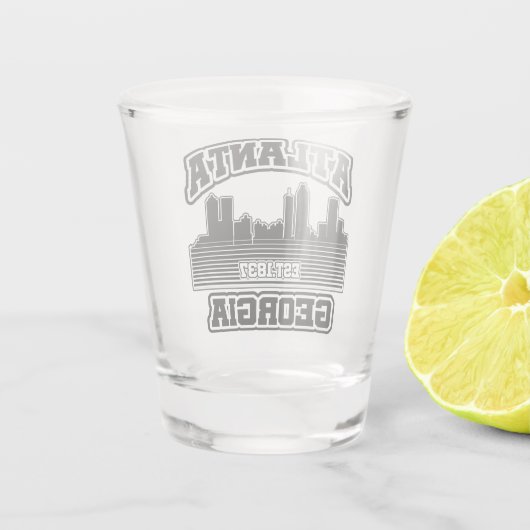 Atlanta, Georgia Shot Glas (Achterkant)