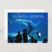 Atlanta Georgia Sights Briefkaart (Voorkant / Achterkant)