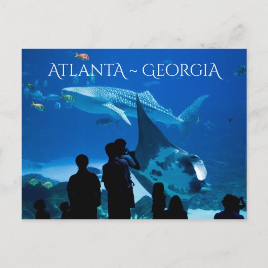 Atlanta Georgia Sights Briefkaart (Voorkant)