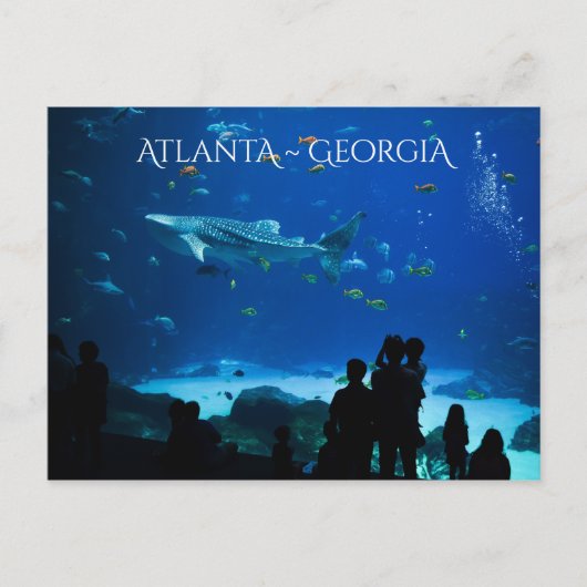 Atlanta Georgia Sights Briefkaart (Voorkant)
