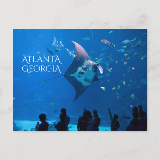 Atlanta Georgia Sights Briefkaart (Voorkant)