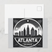 Atlanta Georgia Silhouet Briefkaart (Voorkant / Achterkant)
