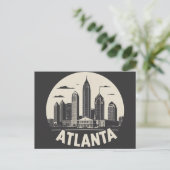 Atlanta Georgia Silhouet Briefkaart (Staand voorkant)