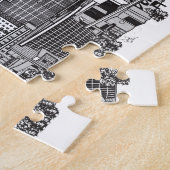 Atlanta Georgia Skyline Art Legpuzzel (Zijkant)