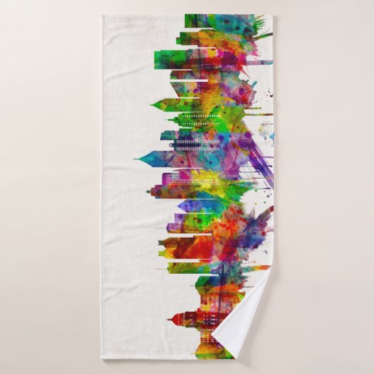 Atlanta Georgia Skyline Badhanddoek (Badhanddoek)