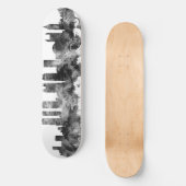 Atlanta Georgia Skyline Black White Persoonlijk Skateboard (Voorkant)