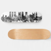 Atlanta Georgia Skyline Black White Persoonlijk Skateboard (Horizontaal)