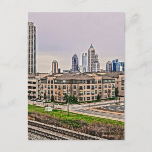Atlanta Georgia skyline Briefkaart (Voorkant)
