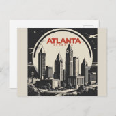 Atlanta Georgia Skyline Briefkaart (Voorkant / Achterkant)