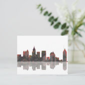 Atlanta Georgia Skyline Briefkaart (Staand voorkant)